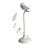 atpwonz Songbird Night Light Little LEDベッドサイドランプタッチ調光柔軟なグースネックベッドライト子供、睡眠SoothersワイヤレスBluetoothスピーカー