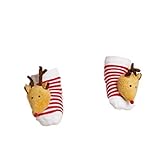 Mud Pie Holiday Rattle Toe Socks 0 – 12ヶ月 カラー: ブラウン