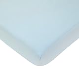 American Baby Company 100% Cotton Percale Fitted Portable/Mini Sheet, Blue by American Baby Company
