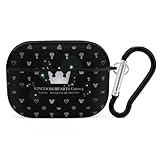 キングダムハーツ アニメ AirPods Pro2 ケース 2022年9月発売 シロ エアーポッズ プロ2ケース AirPods Pro 第2世代 ケース カラビナ付き 落下防止 全面保護 耐衝撃 おしゃれ プレゼント Black-style-13 Z71