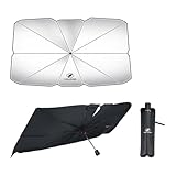 ヴェルファイア 専用 車用 サンシェード 傘 VELLFIRE 対応 車 フロンドガラス用 日除け傘 自由に曲がるハンドル ヴェルファイア 20系 30系 40系 グレード 適用 カーサンシェード 高遮光性 断熱 折りたたみ式 UVカット ダッシュボード保護 カーアクセサリー（ヴェルファイア 専用）