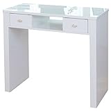 ピュア ネイルテーブル ホワイト [ ネイルテーブル ネイルデスク スリムデスク パソコンデスク PCデスク 平机 作業台 ネイル デスク テーブル 机 ネイルサロン ジェルネイル セルフネイル ]