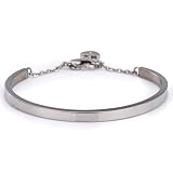 Trendsmax ジュエリー ファッション アクセサリー メンズ レディース　ハートブレスレット バングル　腕輪　 316Lステンレス シンプル ブレスレット 　幅4MM