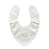 ベビースタイ よだれかけ ビブ スーピマ綿（高級ピマコットン）使用　クリーム