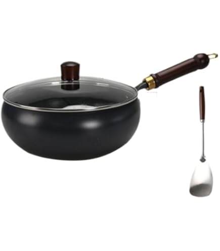 Amazon | [Rjktmox]伝統鉄鍋 フライパン 中華鍋 手作り鉄鍋 焦げ付