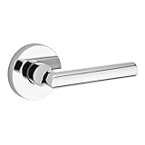 Baldwin PVTUBCRR260 Reserve Privacy Tube with Contemporary Round Rose in Bright Chrome Finish [並行輸入品