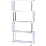 ジグザグラック 4段 [W80 x D30 x H158cm] 家具 収納家具 オープンシェルフ・ラック