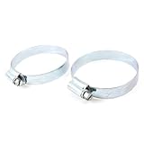 uxcell ホースクランプ　ワームドライブ　調整可能　ステンレス鋼　 51mm-65mm 　2個入り