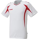 [ヒュンメル] 半袖シャツ プラクティスシャツ メンズ ホワイト×レッド (1020) 日本 S (日本サイズS相当)