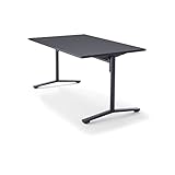 コクヨ   ミーティングテーブル DAYS OFFICE FLIP TOP XY-TFT158FE6AMCB 幅150×奥行80CM 天板グレイ