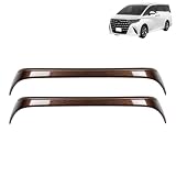 DodoxDIY 適用 新型 アルファード40系 ヴェルファイア 40系 カスタム アクセサリー パーツ 専用車種 室内装 用品 グッズ インテリア バックシートハンドルトリム ガーニッシュ パネル カバー ローズゴールド+木目調ブラウン ツートン