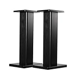 WXQスピーカー台・スタンド スピーカースタンド サラウンドサウンドシェルフフロアシェルフ無垢材のオーディオサポート、スピーカースタンド 高さ15~90㎝ 2台1組 (A,高い90CM)