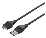 BSUAMBSU305BK [USB3.0 A-microB スリムケーブル 0.5m ブラック]