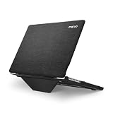 MOSISO 対応機種 MacBook Pro 14インチ ケース M5 M4 M3 M2 M1チップ A3427 A3426 A3434 A3112 A3185 A3401 A2918 A2992 A2779 A2442(2026 2025-2021発売)、ニット生地コーティング 折り畳み式キックスタンド プラスチック ハードシェルカバー(ブラック)