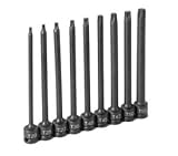 Grey Pneumatic 1206T 0.38 in. Drive 9 Pc. 6 in. Length Internal Star Set