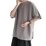 [Goodfeel] tシャツ メンズ 夏服 半袖 おおきい サイズ 涼しい ゆったり かっこいい ビッグシルエット なつふく ストリート 人気 シンプル オシャレ 人気 無地 ファッション カジュアル トップス 柔らかい肌触り 洋服 軽い 柔らかい