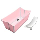 Stokke Flexi Bath in Pink with Newborn Support by Stokke [並行輸入品]
