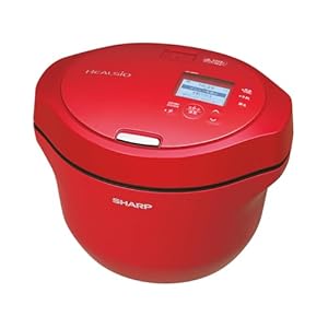 シャープ ヘルシオ ホットクック KN-HW24G-R 水なし自動調理鍋 レッド 2.4L 2-6人用