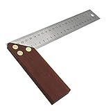 P Prettyia 90°　角度　約25x 13.5cm 　エンジニアスクエア　L　正方形　ルーラー　　スチール製