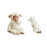 動物シリーズ 着ぐるみタイプ防寒パジャマ ベビー用 (XL, ホワイト) [並行輸入品]