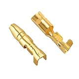 KWY お得な20組セット 2.8mmギボシ端子セット ホンダ車適用・バイク用・電装汎用 オス・メス各20個 CA・CB104 電装汎用品 電気用品・電線接続端子 黄銅製 絶縁スリーブ付 圧着端子