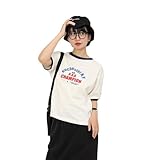 [チャンピオン] 半袖シャツ 半袖 クルーネック 綿100％ COTTON USA Relax Fit グラフィックロゴプリント ガーメントウォッシュ ショートスリーブTシャツ ウィメンズカジュアル CW-B316 ペールホワイト