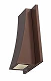 Access Lighting 23062MGLED-BRZ/CLR Archer 1-Light Wet Location LED Wallwasher, Bronze with Clear Gla
