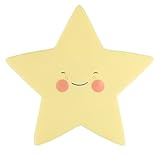 Zehui LED夜間ライトトイforキッズ寝室ホーム装飾かわいいStar Smile Faceソフトビニール保育園ランプ