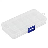 プラスチック10取り外し可能なスロットの電子部品ケース13.2x6.8x2.2cm