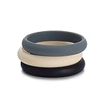 Chewbeads Skinny Charles Bangle - Ivory, Black, Charcoal (3 different colors) by Chewbeads
