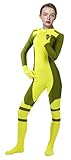 Sheface Lycra Spandex Ms Rogue Zentai Bodysuit Costume (XXX-Large, Yellow)