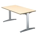 プラス　会議テーブル　STAGEO　テーブル長方形　ST-140TR　ホワイトメープル