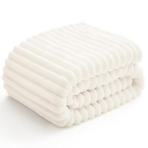 BEDELITE フランネルブランケット 70x100cm ホワイト 軽量 ふわふわ 洗える 静電防止 四季適用