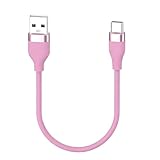 USB Type C ケーブル 0.5m 1本セット 短い SLEIJAOOE 絡まないケーブル シリコン素材採用 66W急速充電 USB-A to USB-C 高耐久 断線防止 USB2.0 データ転送 スマホ/タブレット/ゲーム機 等Type-C機器対応 (ホワイト)