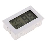 IPOTCH デジタル温湿度計　冷蔵庫用　温度計　湿度計　LCD表示　高精度　全2カラー - ホワイト