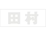 表札用名前シール 角ゴシック体　切文字 ﾊﾟｰﾙｸﾞﾚｰ 天地30ﾐﾘﾀｲﾌﾟ 田村