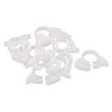 uxcell　ホースクランプ　ホースバンド　パイプファスナー　プラスチック　調整可能　15.2-17mm範囲　10個入り