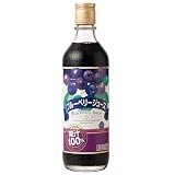 野田ハニー ブルーベリー100%ジュース 500ml