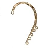 【イヤーカフ】イヤーフックパーツ アンティーク 5カン付 ゴールド 日本製 1個 イヤーフック