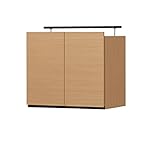 飾り棚 ディスプレイ ラック リビングボード 大容量 な 収納力 の 壁面 収納 壁 に ピッタリ 収まる PORTALE キャビネット(上置き) 幅600mm ナチュラル