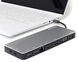 MOBO ［USB-C オス→メス HDMI/VGA/DisplayPort/LAN /φ3.5mm / USB-Aｘ2 / USB-Cｘ2］ドッキングステーション USB PD対応 55W スペースグレー AM-TMLD01 ［USB Power Delivery対応］