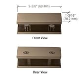 アンティーク真鍮no-drill固定パネルガラスクランプ