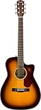 Fender エレキアコースティックギター CC-140SCE, Sunburst コンサート ハードケース付き