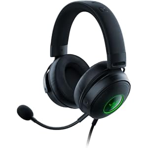 Razer Kraken V3 HyperSense ゲーミングヘッドセット 触覚テクノロジー搭載 USB THX 7.1 サラウンドサウンド TriForce チタン 50mm ドライバー 単一指向性マイク ハイブリッド素材とレザーレット製メモリーフォームクッション Chroma RGB対応 PS5 / PC/Mac 【日本正規代理…