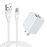 ANNIBER「アンドロイド携帯充電器 1個+USB Type Cケーブル1本*2M」USB急速充電器 タイプC充電ケーブル ACアダプター コンセント タイプCケーブル スマホ充電器 急速充電ケーブル USB電源アダプター Android スマホケーブル Cタイプコード 軽量＆小型＆2.1A高出力+高耐久防火PVC＆高純度銅芯