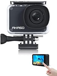 アクションカメラ AKASO V50 PRO 4K30fps 20MP高画質 水中カメラ タッチパネル式 風切り音低減可 Wi-Fi接続 視角調整可 手ぶれ補正 外部マイク対応 30M防水 長時間撮影1100mAh*2 
