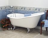 Barclay adts60-bq-blユニバーサルダブルアクリル60 " Slipper Tub withビスクExterior