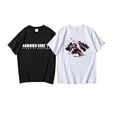 [Wshduj] アーマード・コアVI Tシャツ 半袖 オシャレデザイン 綿100% 柔らかく速乾 ゆったり着心地 個性派アニメグッズ 男女兼用 春夏向け (XL,色1) [並行輸入品]