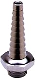 T&S Brass B-0198 Outlet with Serrated Tip/Hose End and 3/8-Inch Npt Male Inlet by T&S Brass