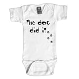 Rebel Ink Baby 357W612 The Dog Did It- 6-12 Month White One Piece Undershirt